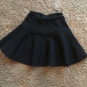 Black mini skirt
